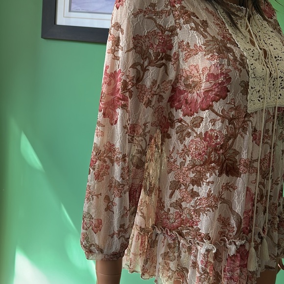 🩷🩷NWOT Vintage Denim & Supply Ralph Lauren Sheer Boho Long Sleeved Top🩷🩷 - Picture 7 of 10